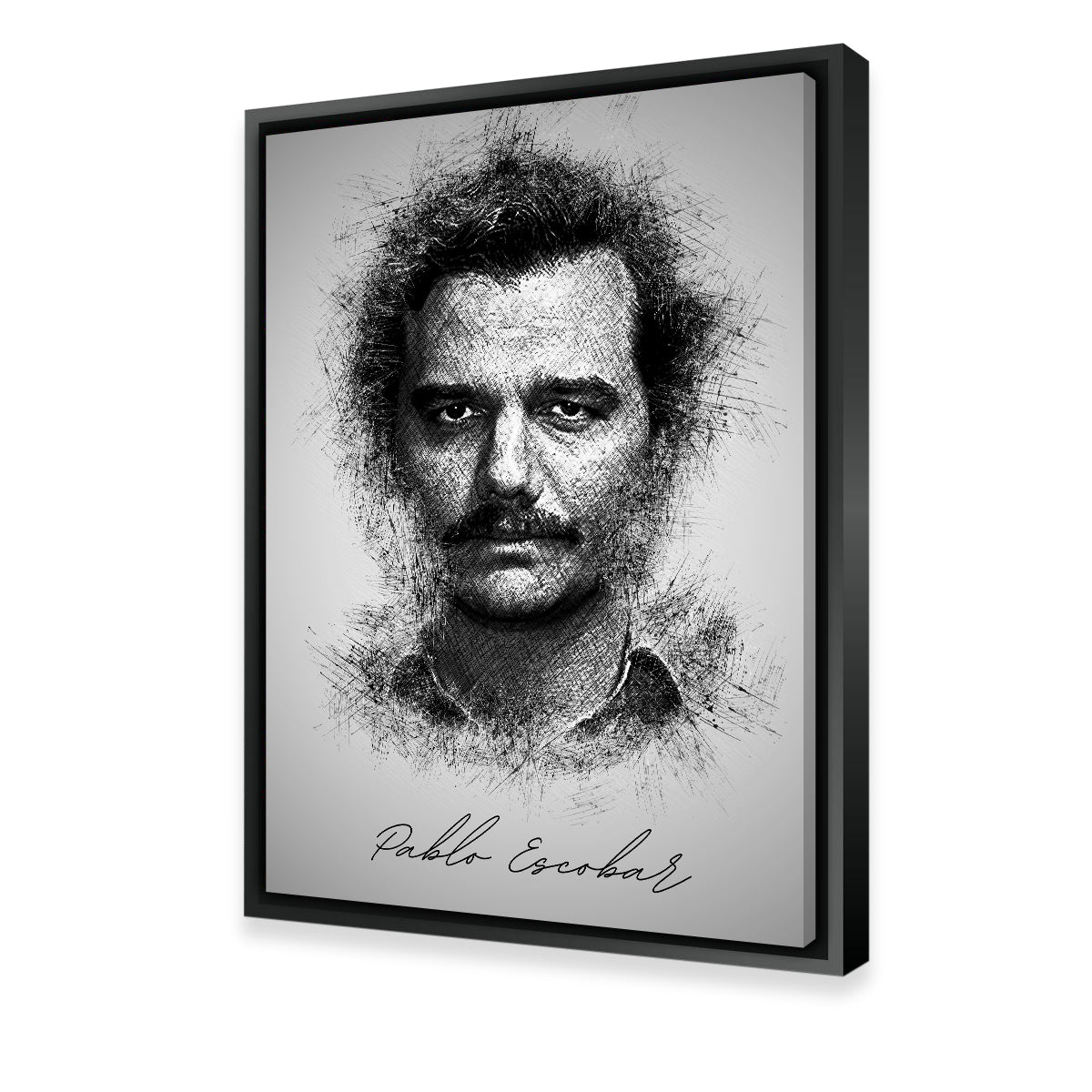 Authentic Pablo Escobar Sketch Wall Art for Stunning Home Decor