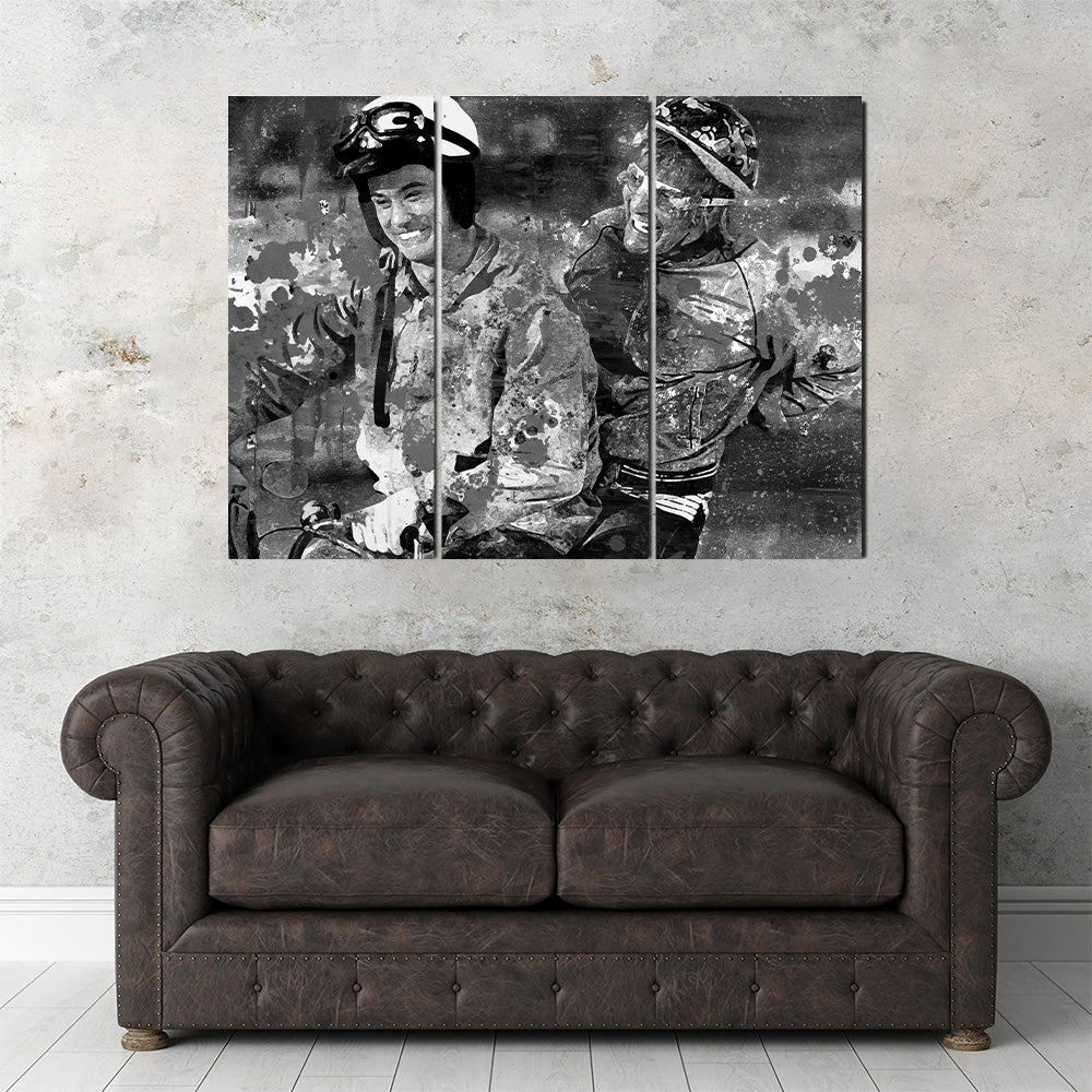 Eye - catching Dumb and Dumber Grayscale Wall Art for Stunning Decor