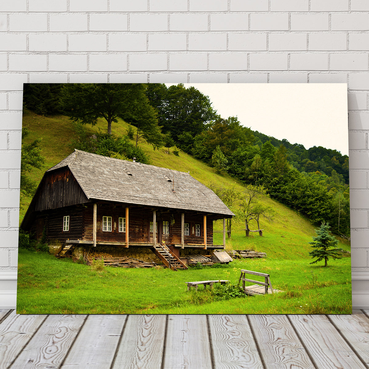 Exquisite Romanian Cabin Wall Art by George Sorin