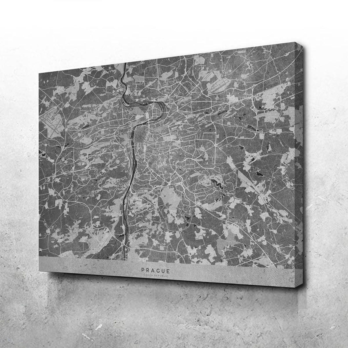 Stunning Prague Map 2 Wall Art for Your Home Decor