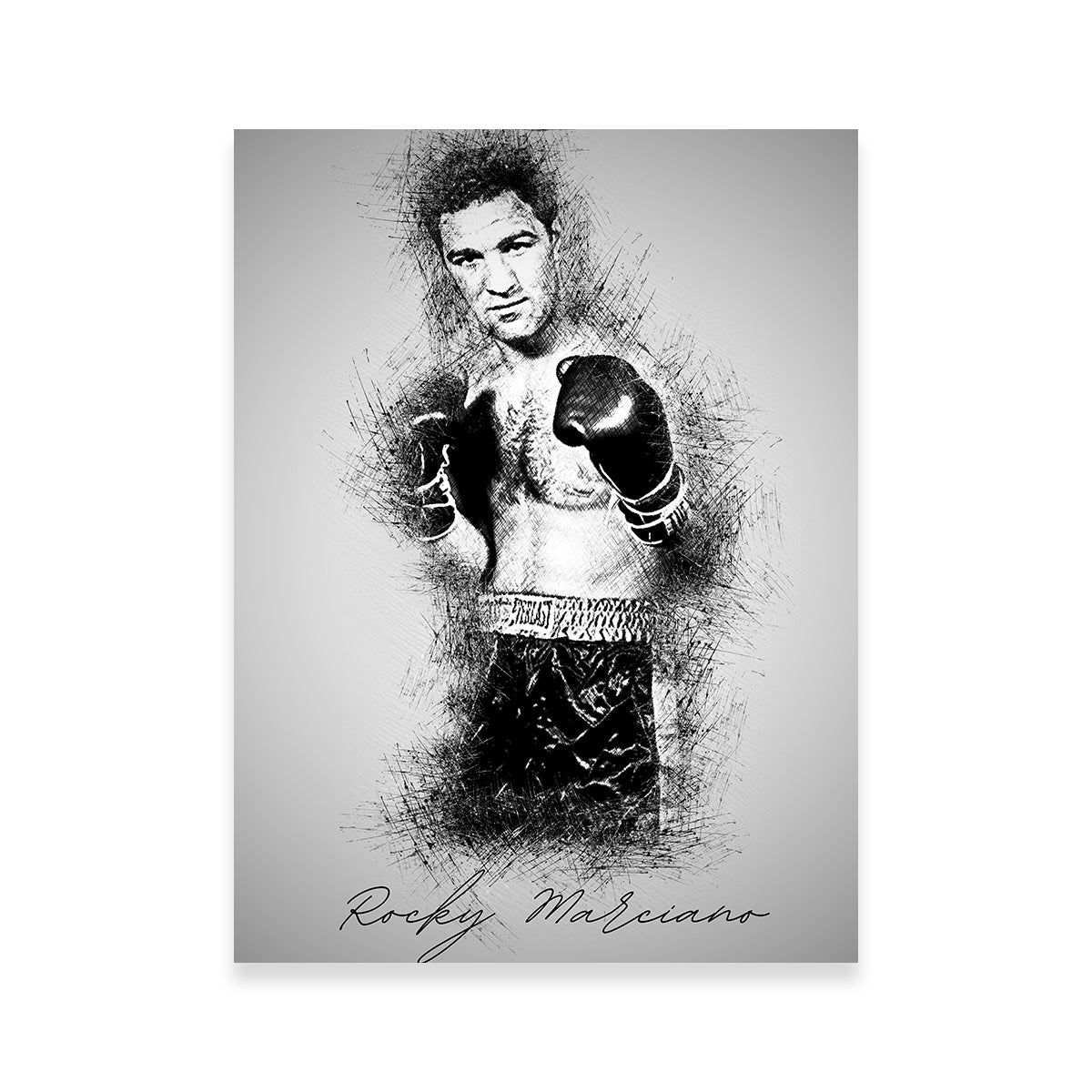 Stunning Rocky Marciano Wall Art by Albi Art