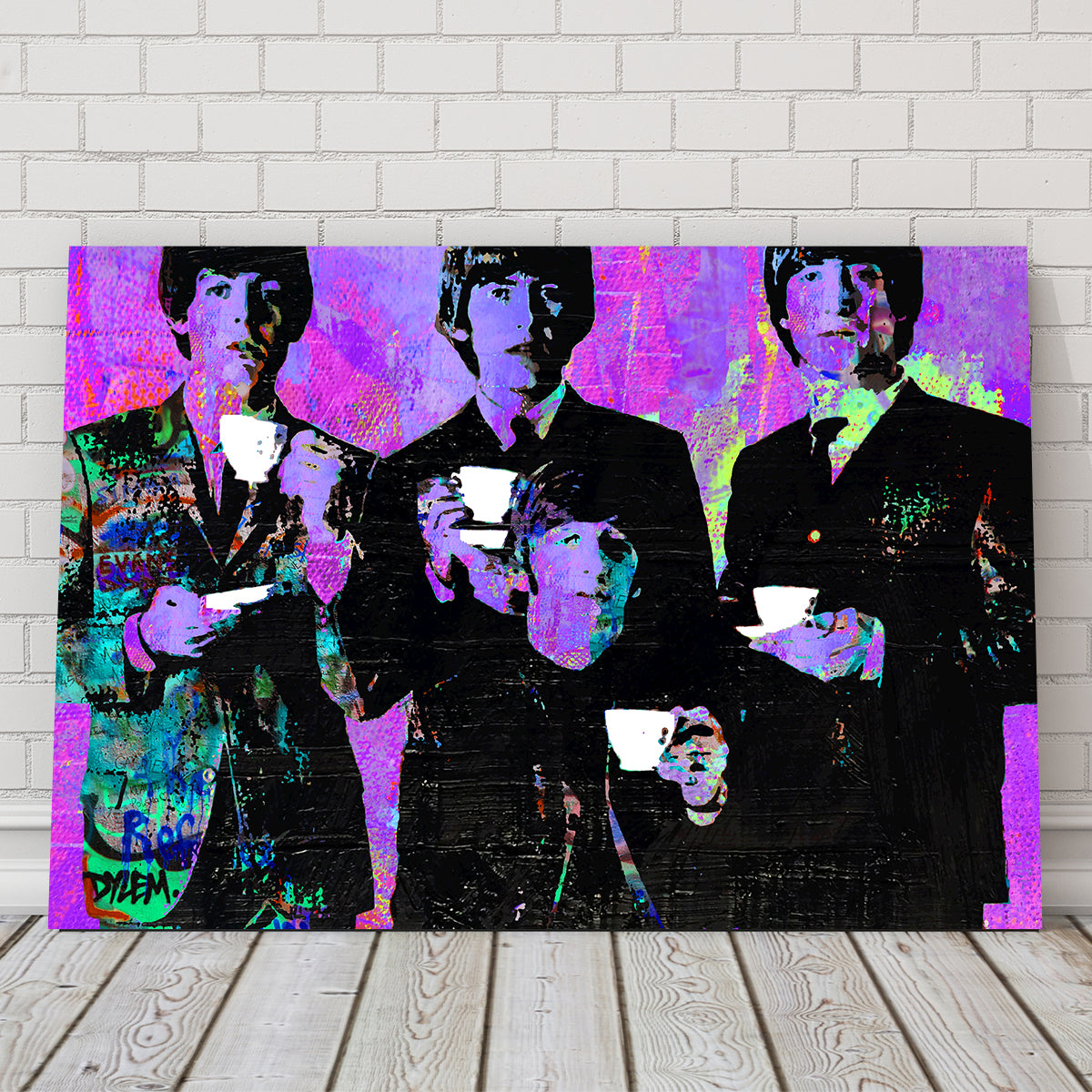 The Beatles Tea Time Inspired Wall Art - A Must - Have for Music Lovers
