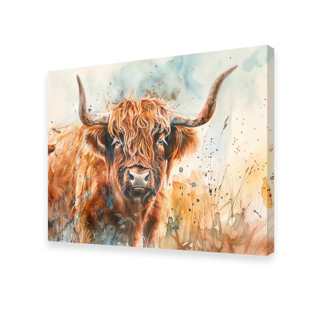Stunning Grazing Highland Bull Wall Art for Your Home Decor