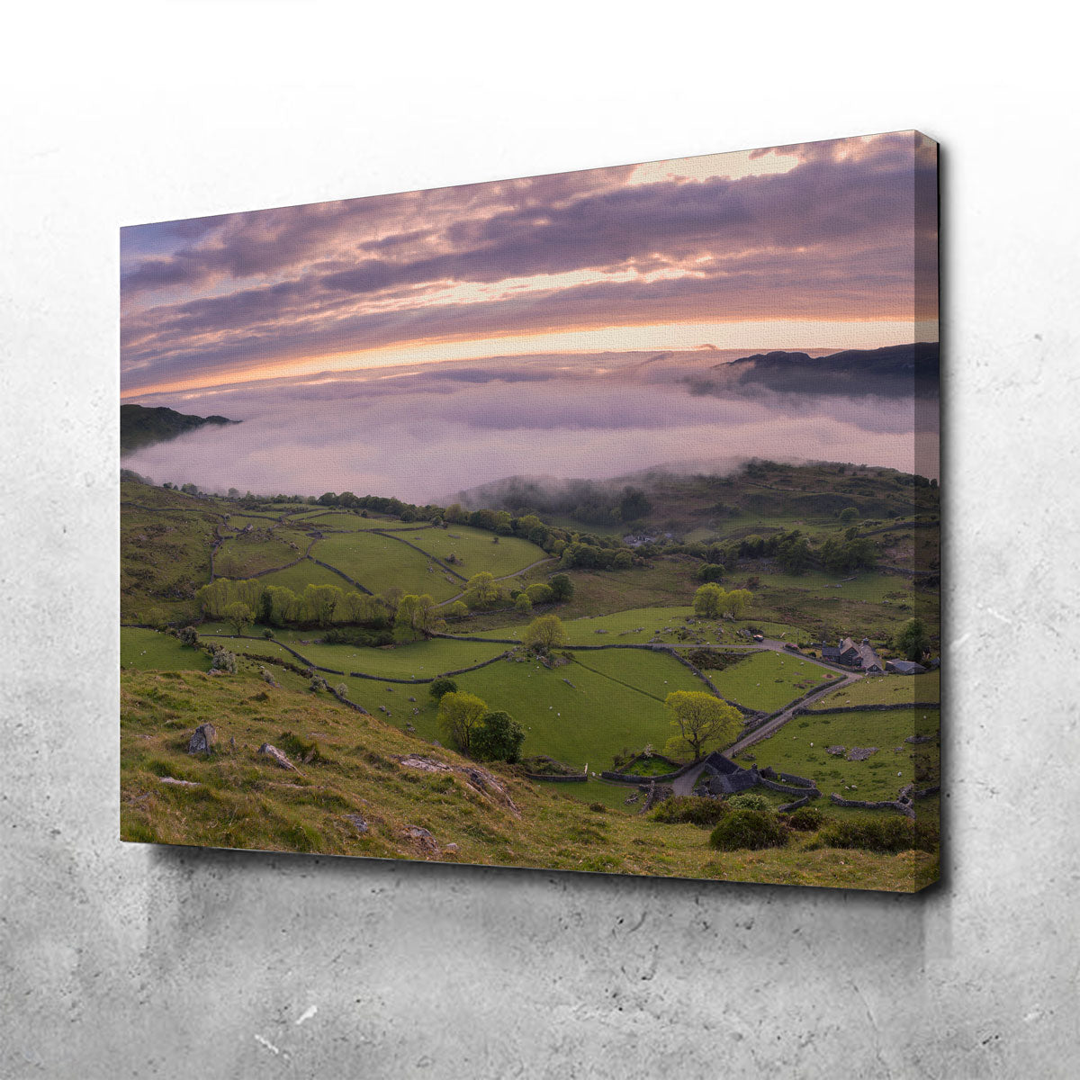 Stunning Receding Fog Wall Art by Mike Cotton