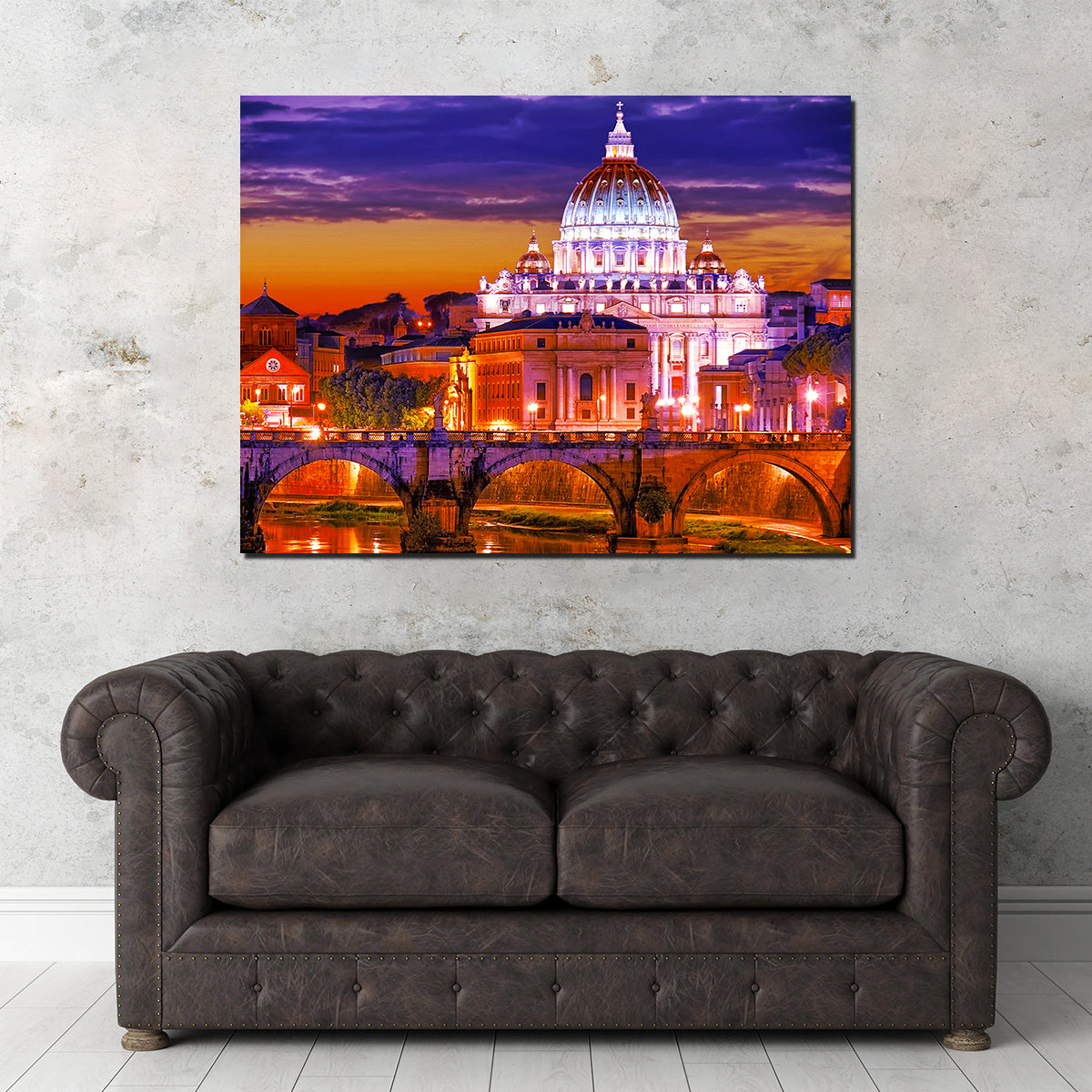 Stunning Saint Peters Basilica Vatican Wall Art by Dina Rolle