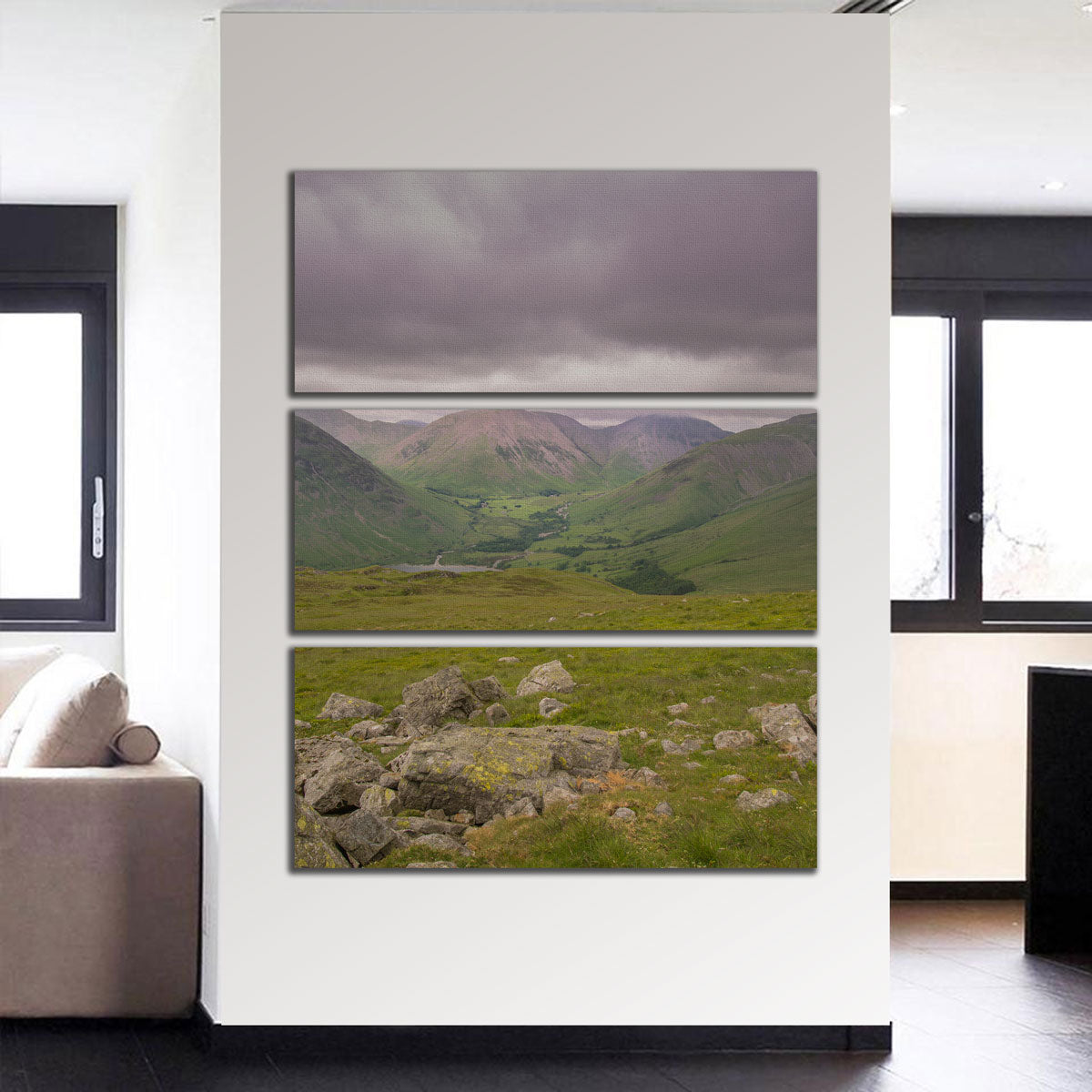 Exquisite Green Valley Wall Art by Mike Cotton