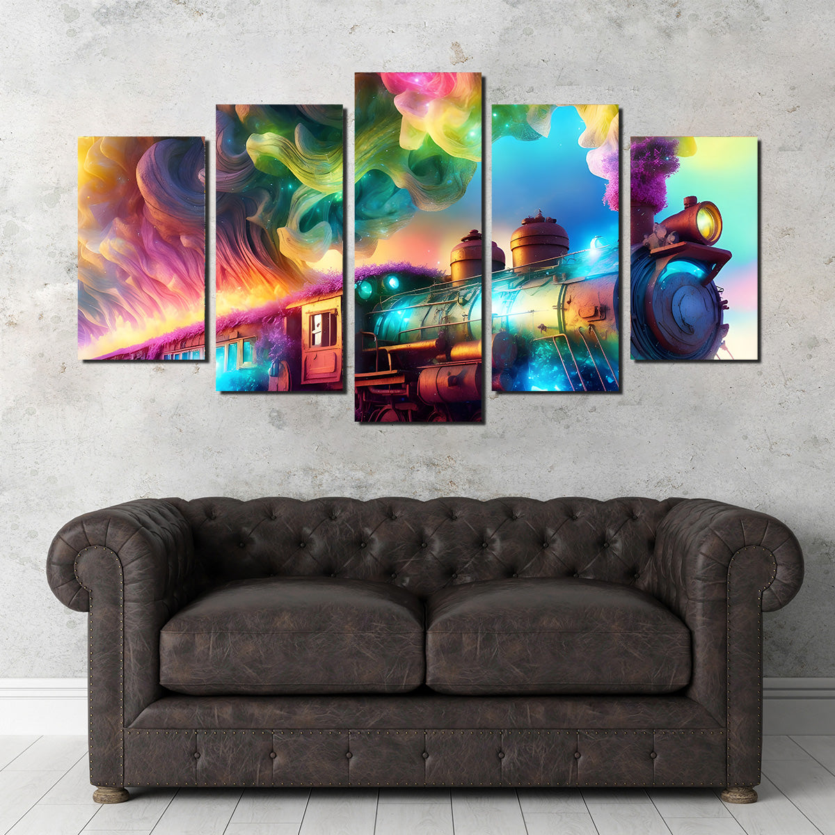 Exquisite Rainbow Railways Art Prints