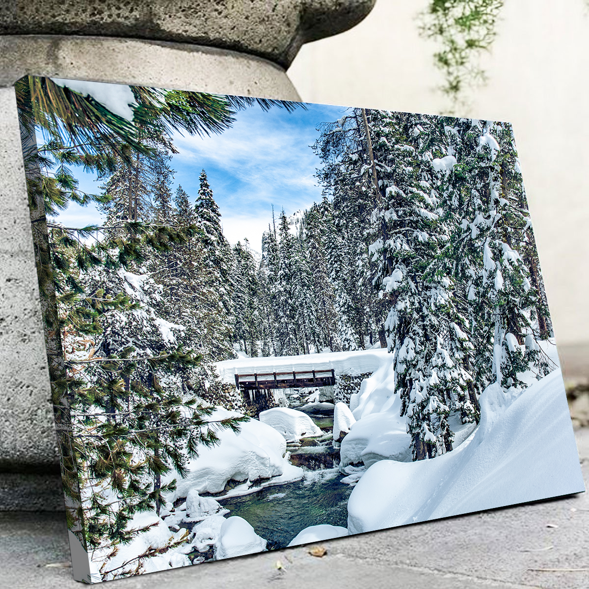 Exquisite Lodgepool Bridge Wall Art by Kyle Sherry