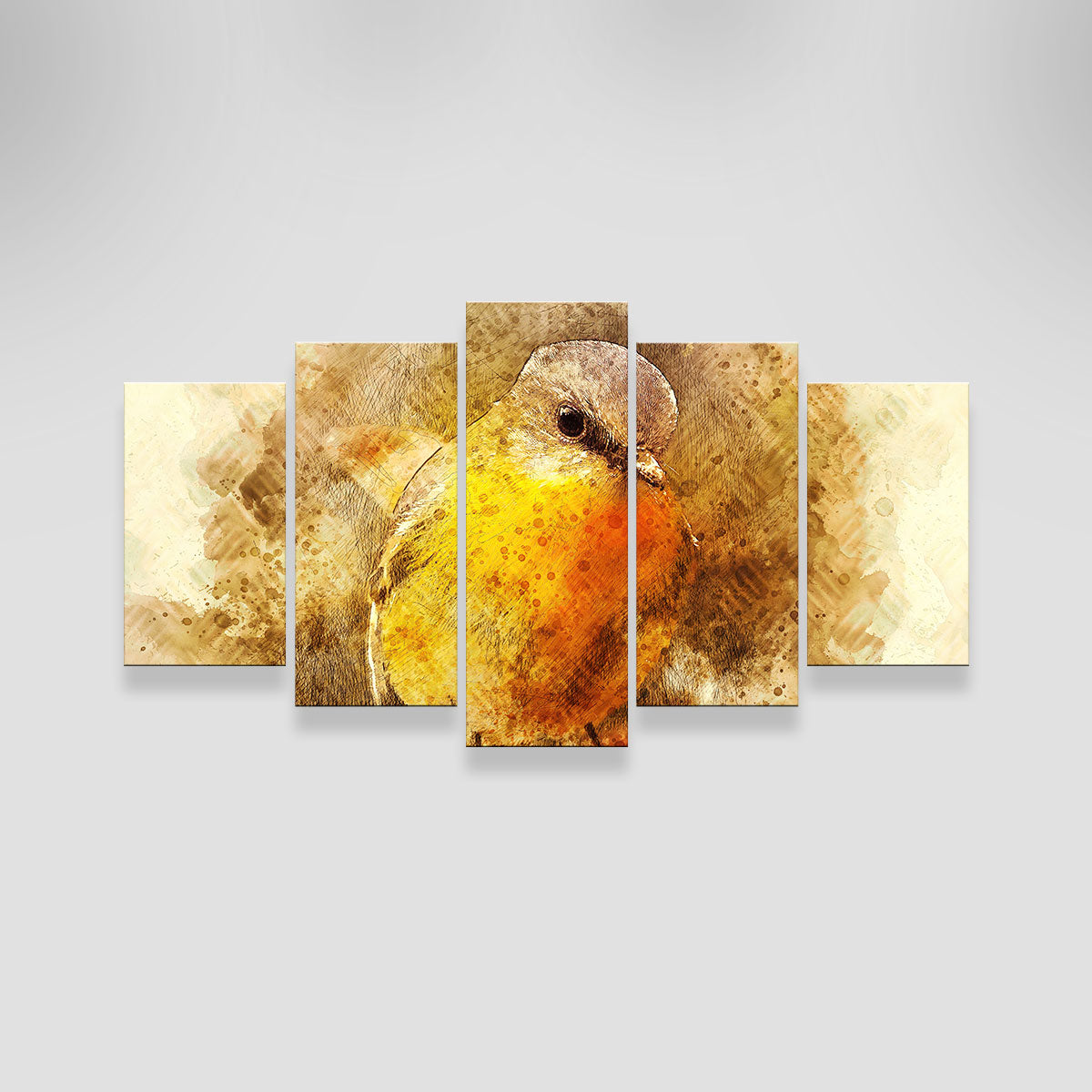 Charming Little Bird Wall Art by Denise Dundon