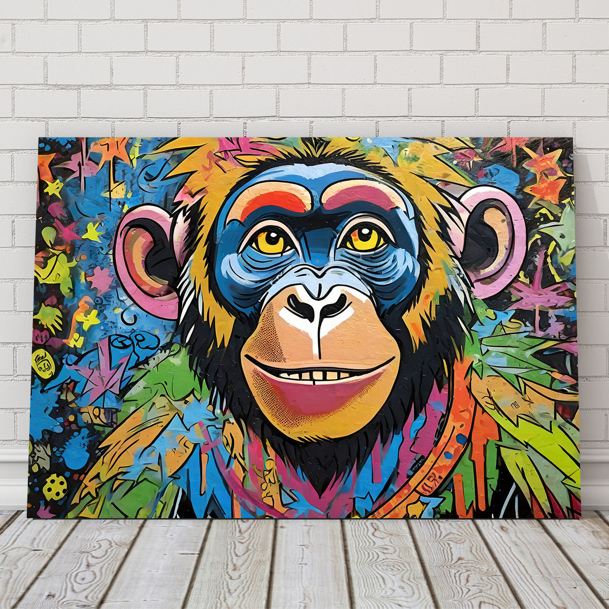 Chimp Graffiti Wall Art - Stunning Stephen Chambers Creation
