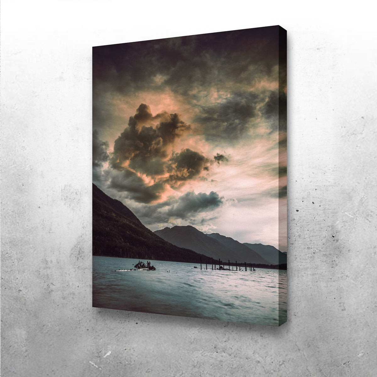 Stunning St. Mary's Lake Wall Art by Mike Cotton