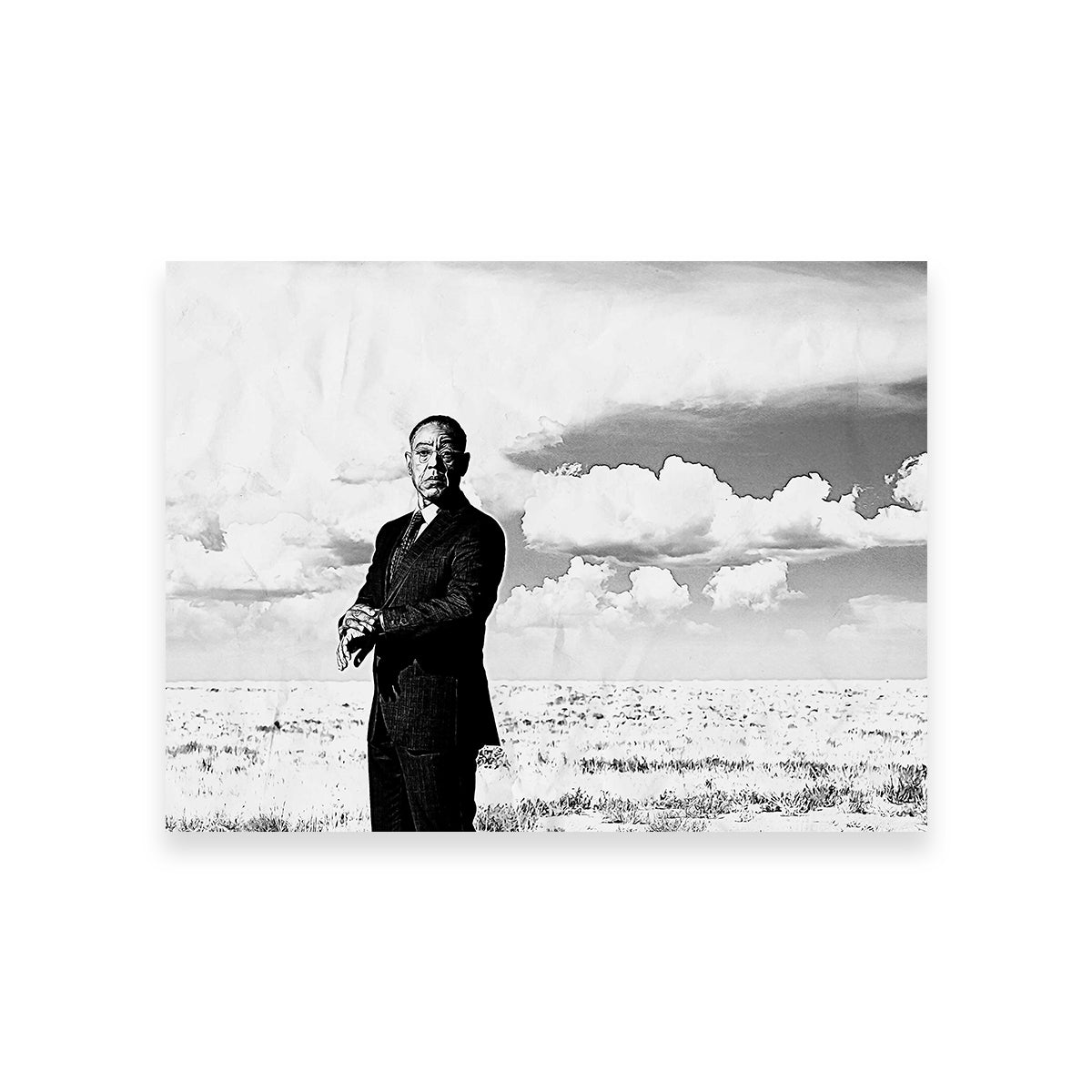 Stunning Gus Fring Grayscale Wall Art for Home Decor