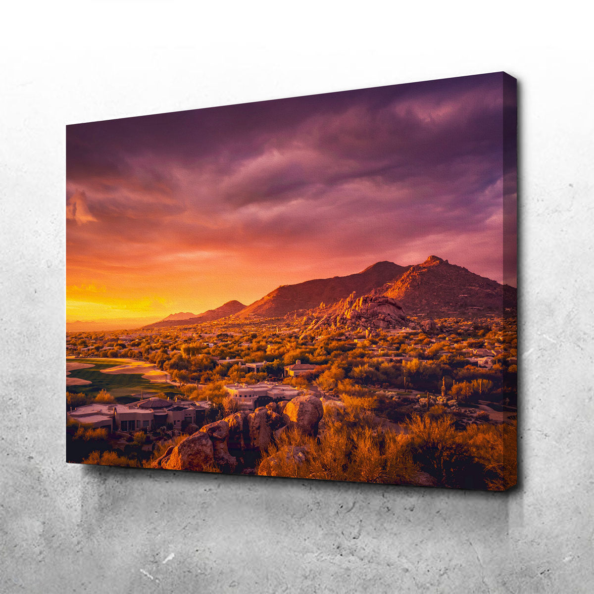 Stunning Scottsdale Desert Sunset Wall Art for Your Home Decor