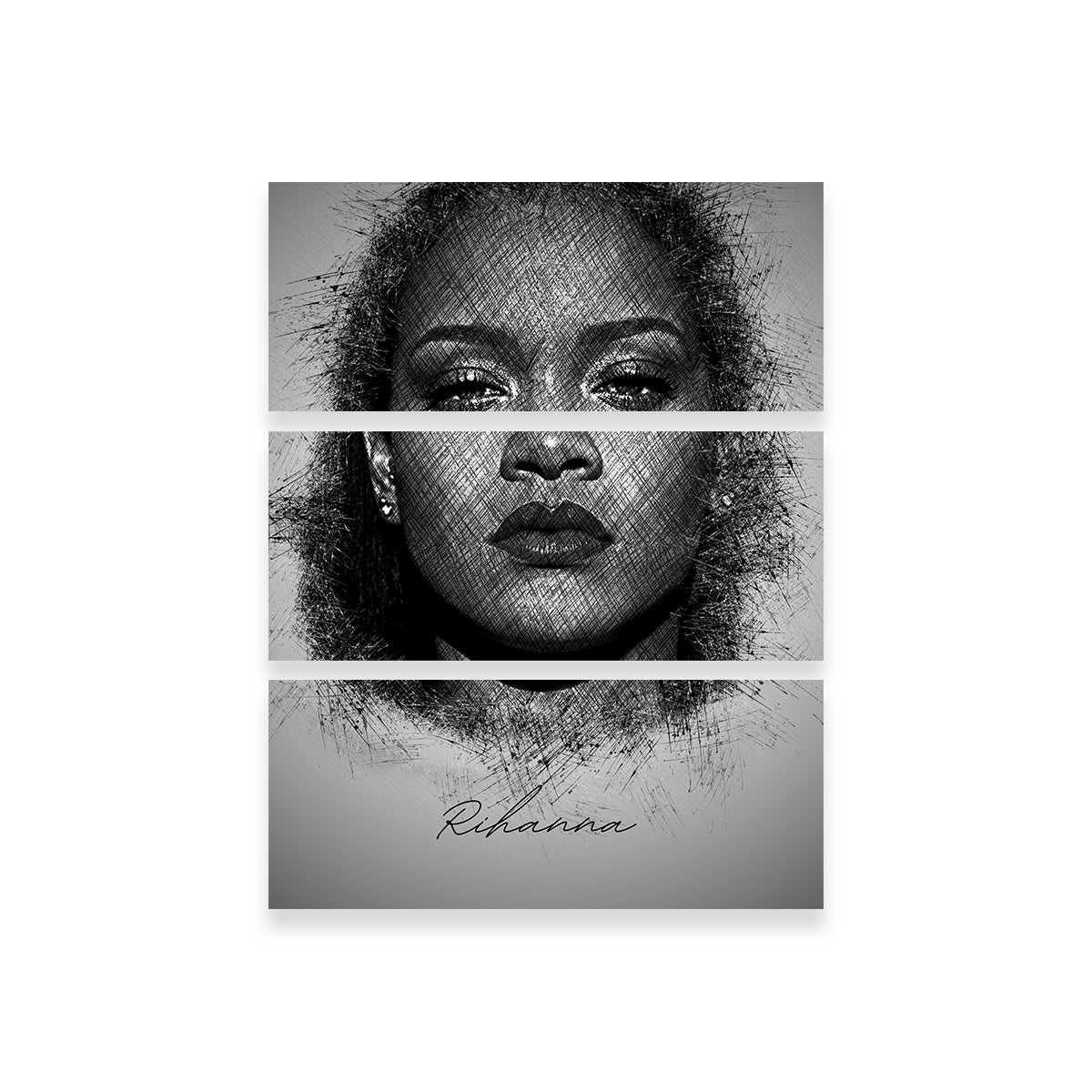 Stunning Rihanna Sketch Wall Art for Home Decor