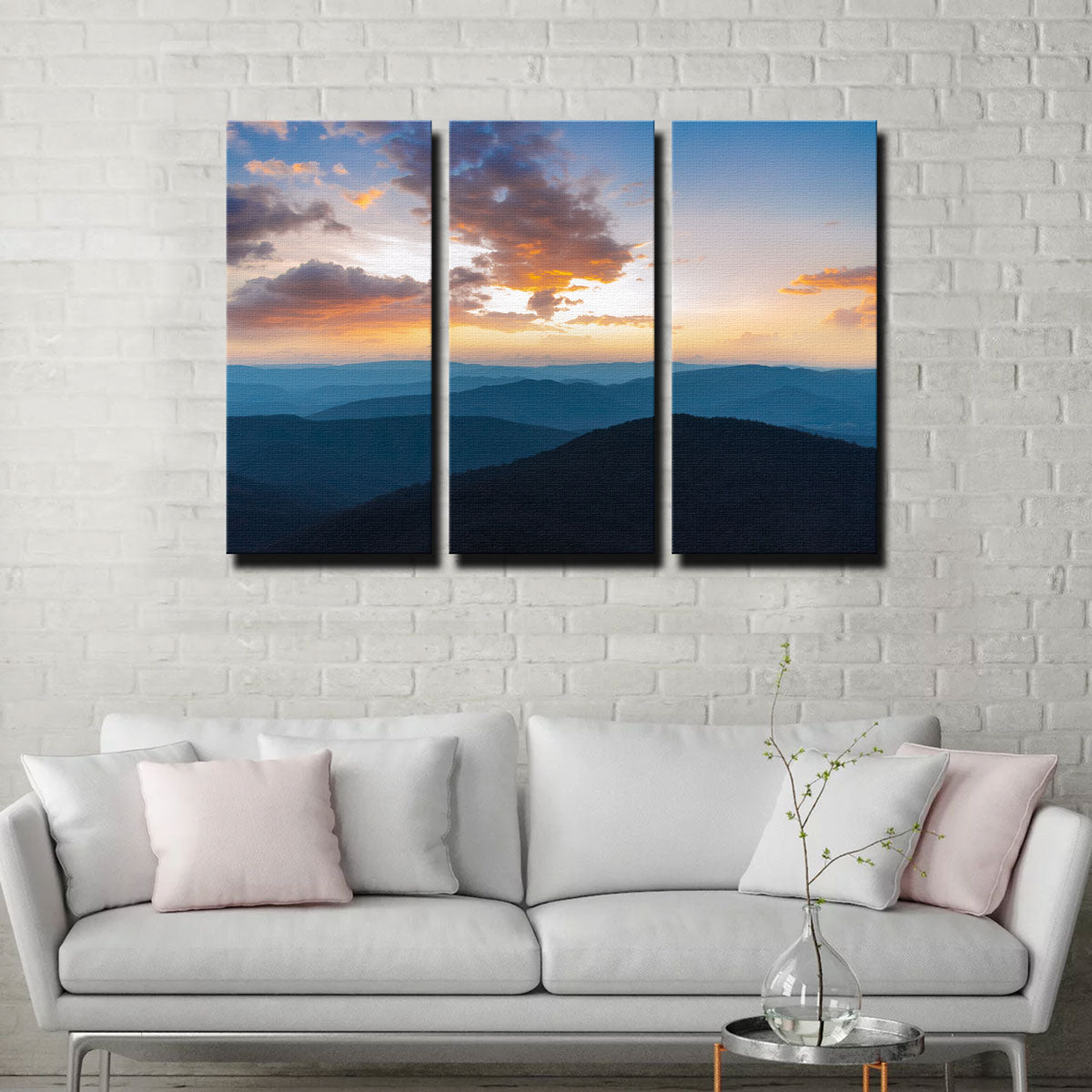 Stunning Blue Ridge Sunset Wall Art by Lucas Moore