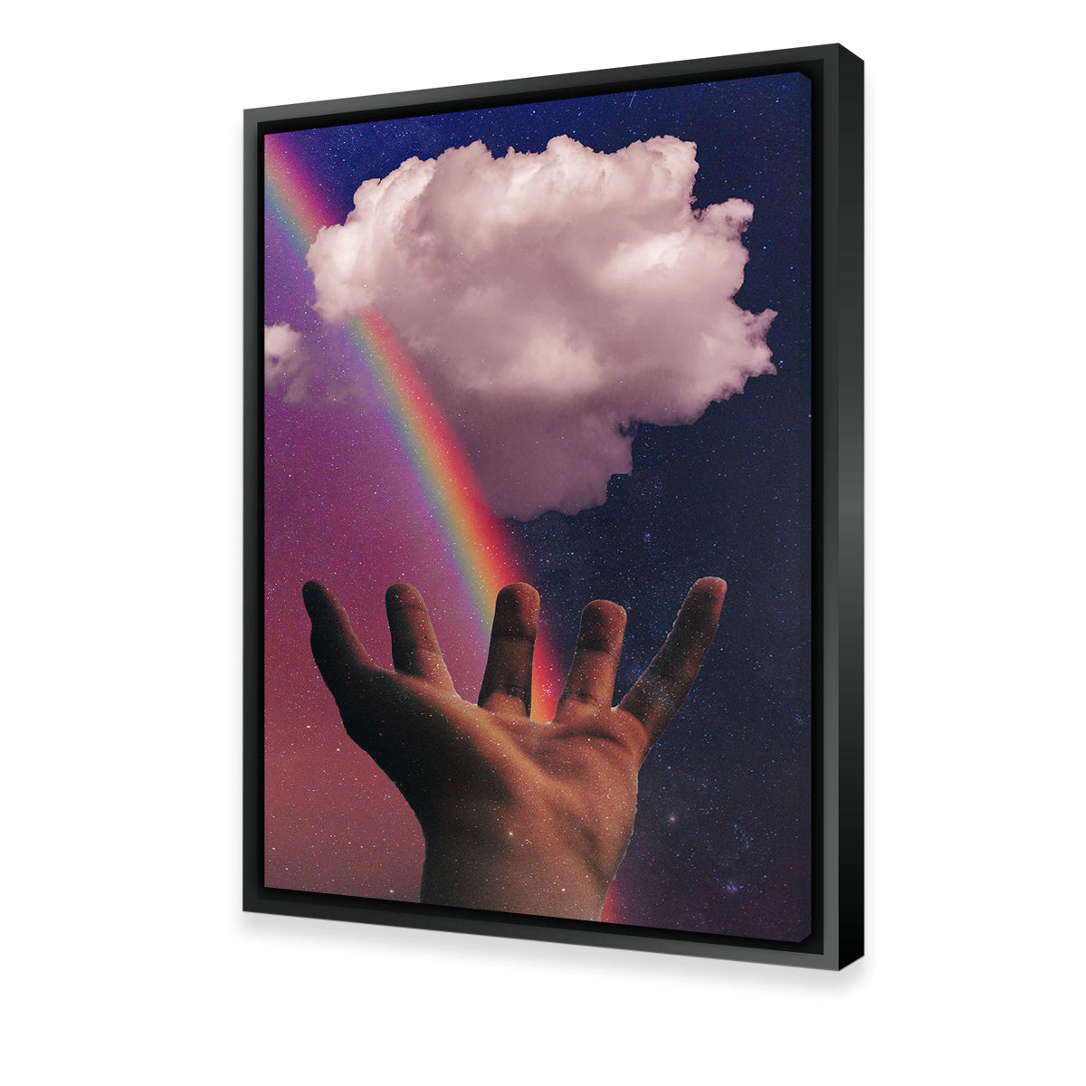 Vibrant Rainbow Hand Wall Art by RAPart