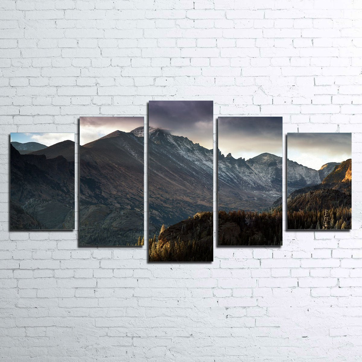 Exquisite Longs Peak Wall Art - Museum-Grade Canvas on Sustainable Pine Frames