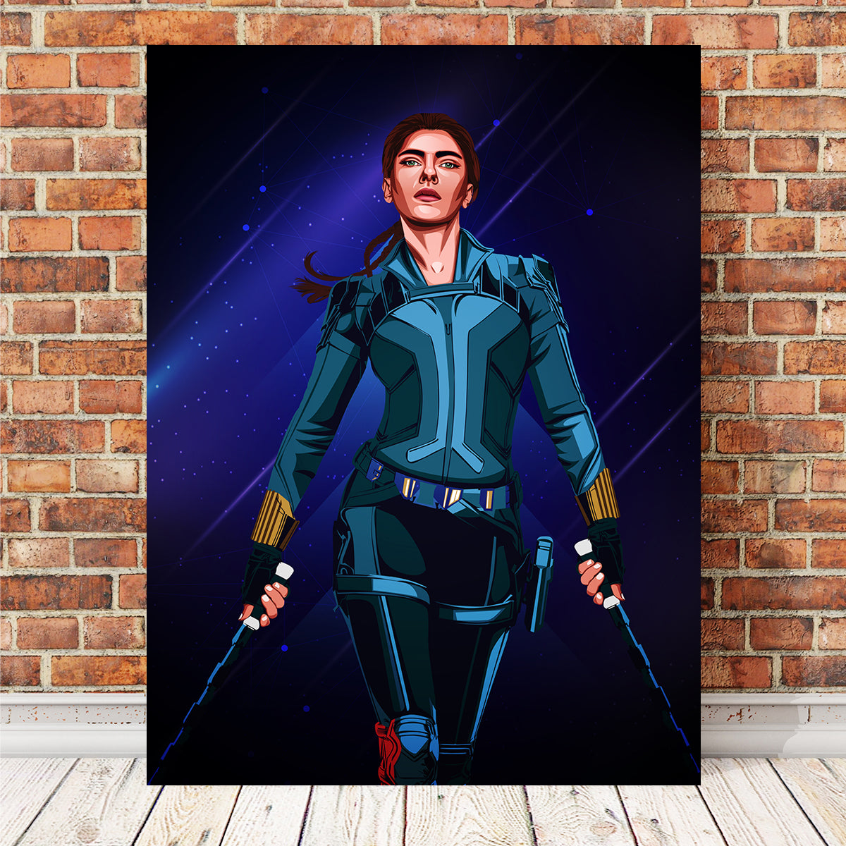 Stunning Black Widow Wall Art by Ralph & Laura Design