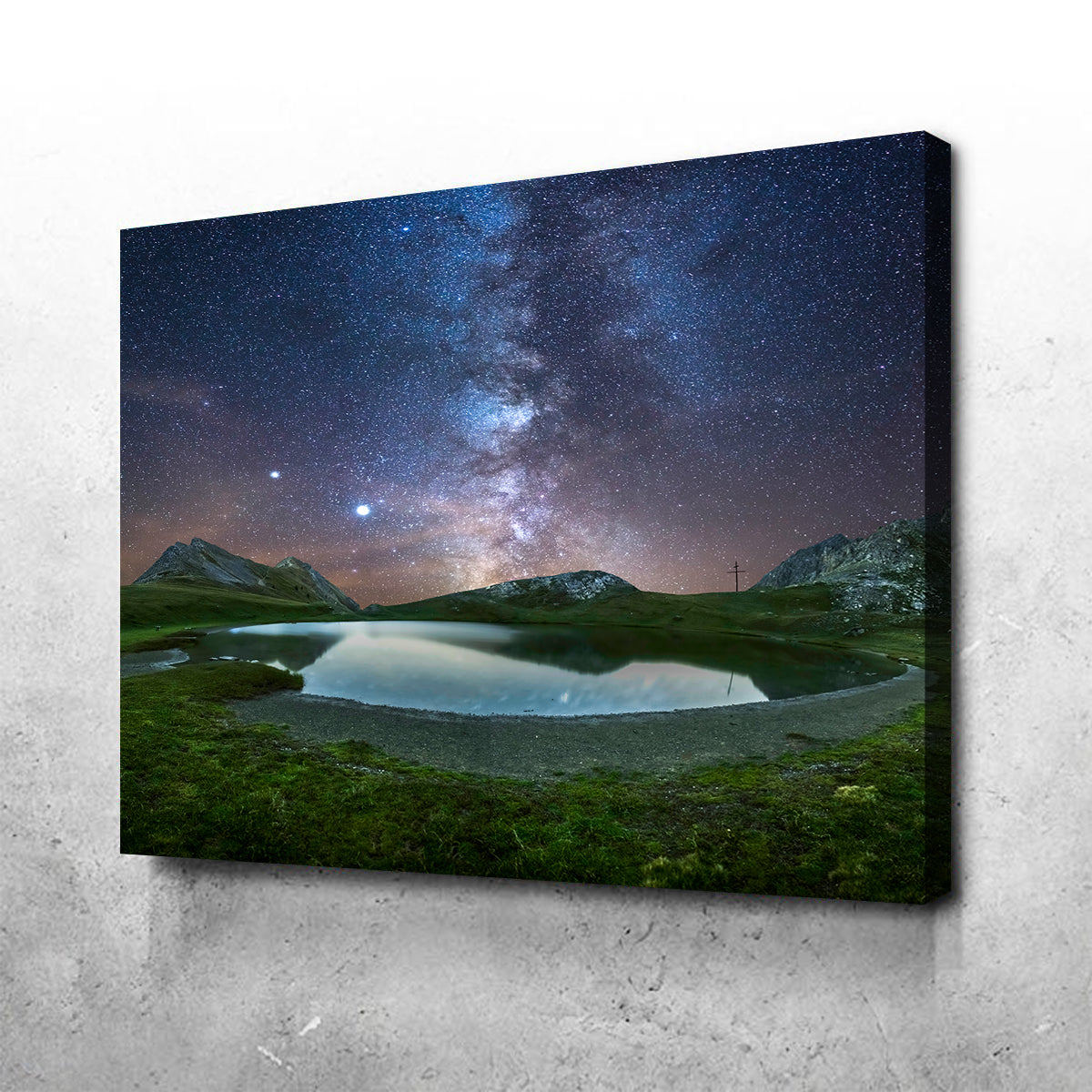Exquisite Starry Lake de France Wall Art by Jeff Graphy