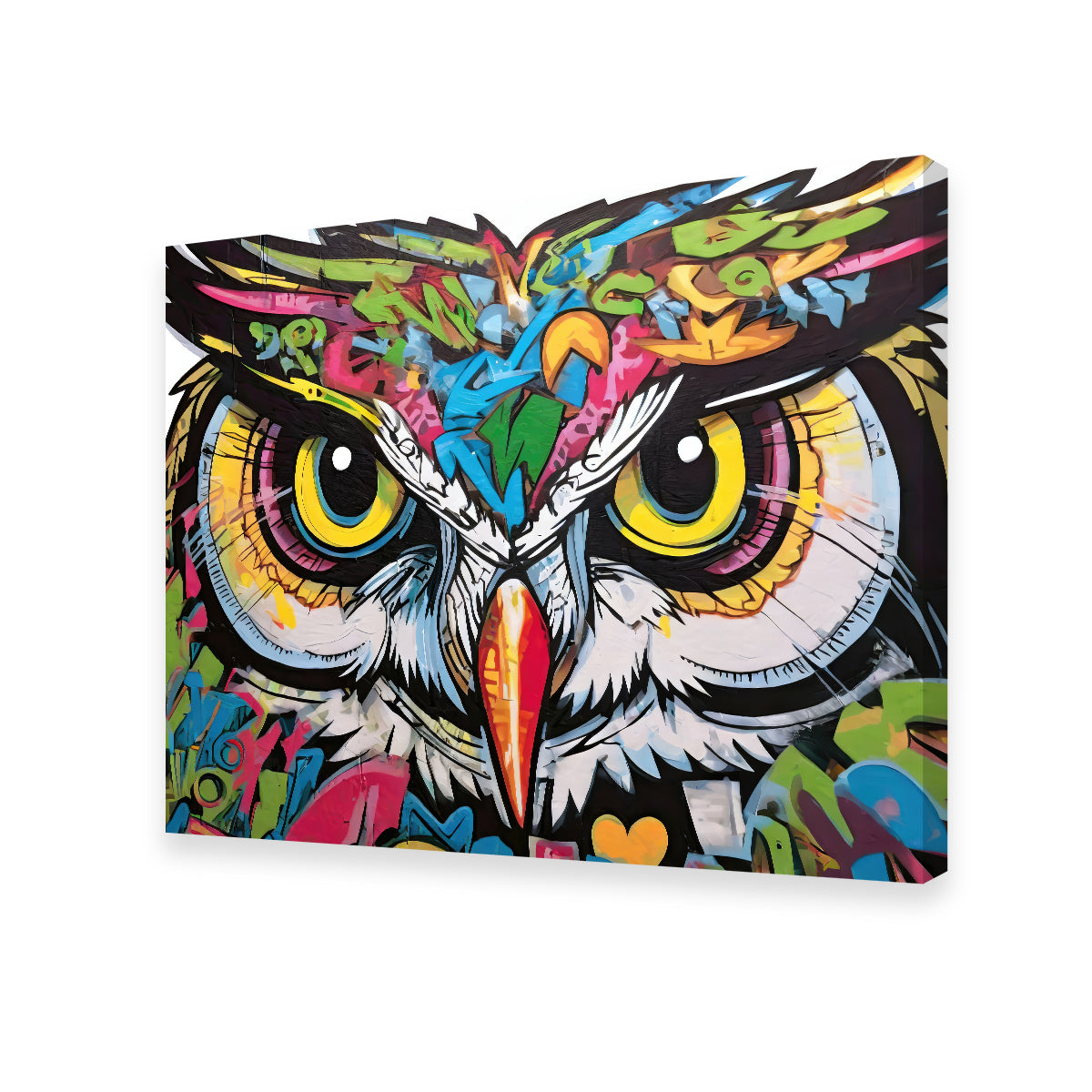 Stunning Owl Graffiti Wall Art by Stephen Chambers