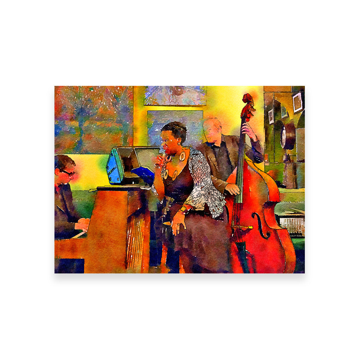 Exquisite Jazz Cafe Wall Art for Stunning Interior Decor