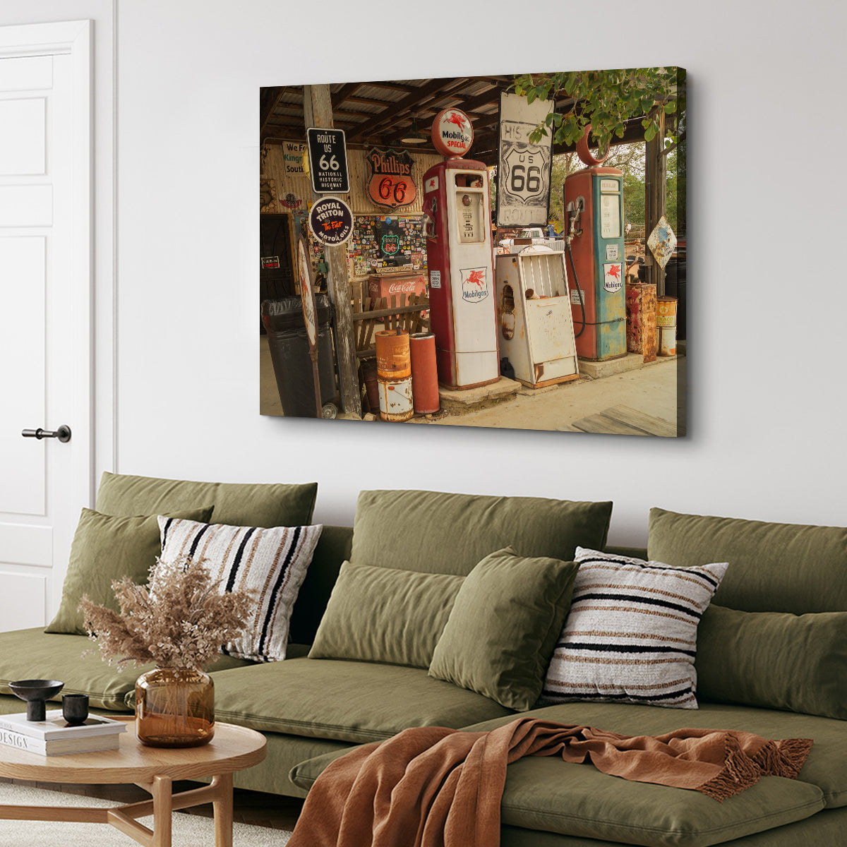 Authentic Route 66 in Arizona Canvas Prints
