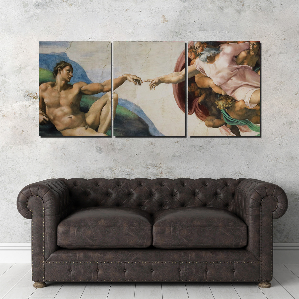 Exquisite The Creation of Adam Wall Art for Stunning Home Decor