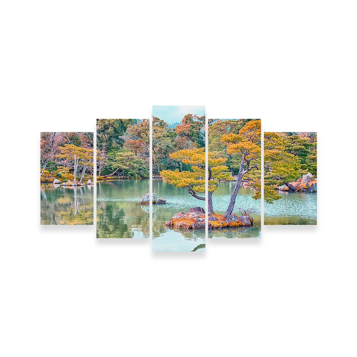 Exquisite Japanese Garden Wall Art by Manjik Pictures