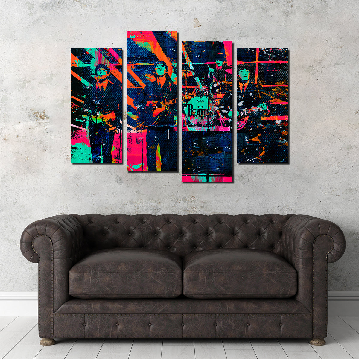 The Beatles - Iconic Ed Sullivan Wall Art by Stephen Chambers