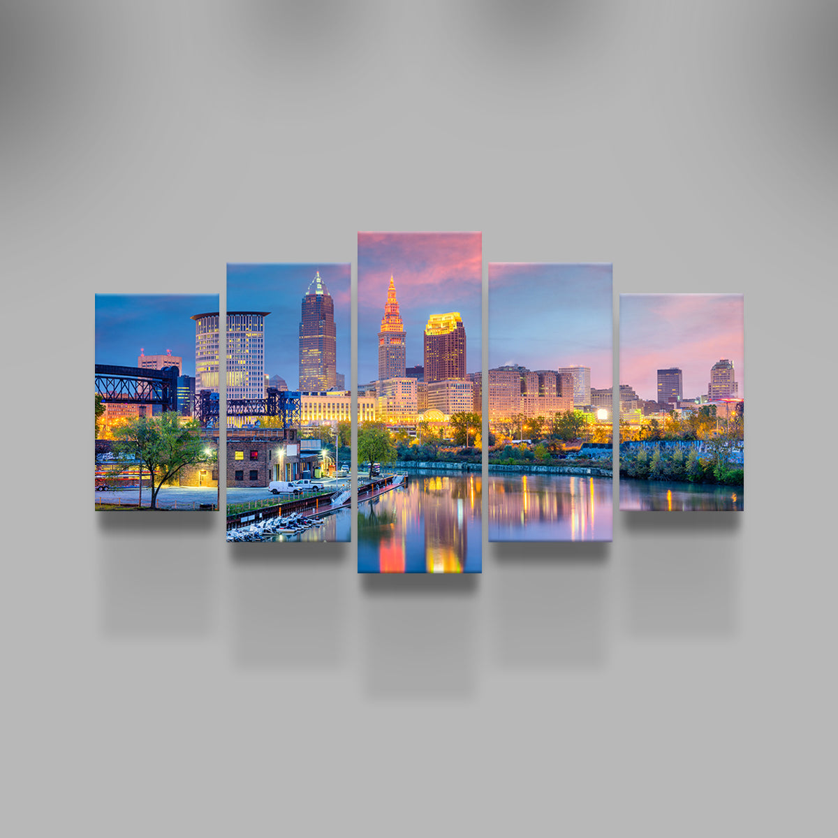Stunning Cleveland Skyline Wall Art - Museum Quality Canvas Prints