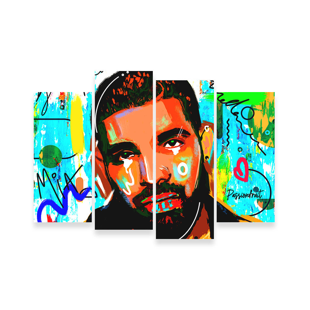 Unique Drake Graffiti Wall Art by Studiodtalk