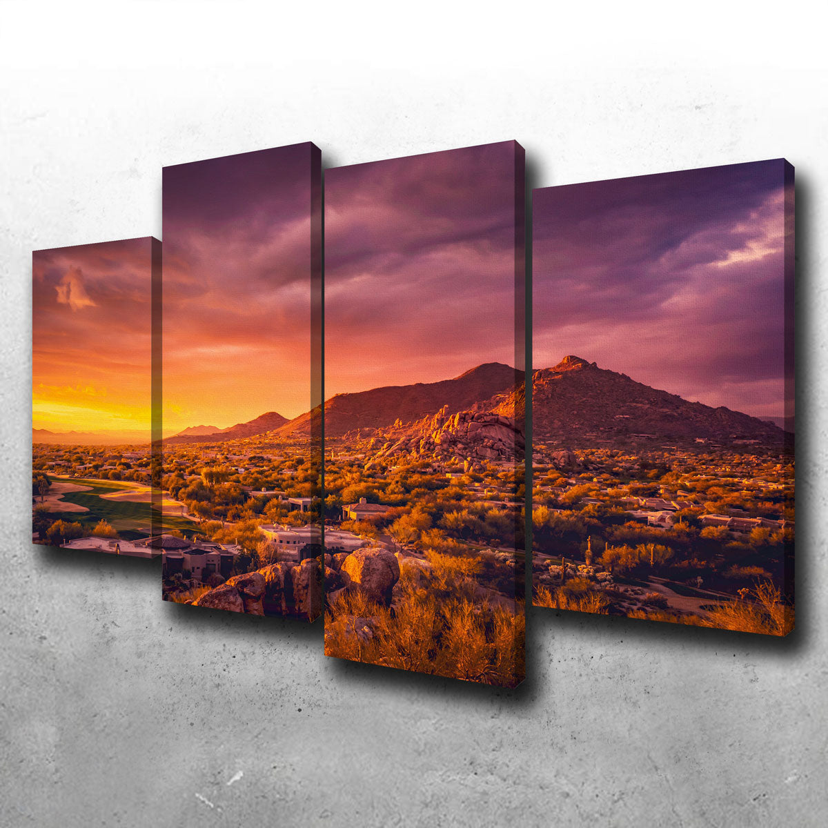 Stunning Scottsdale Desert Sunset Wall Art for Your Home Decor