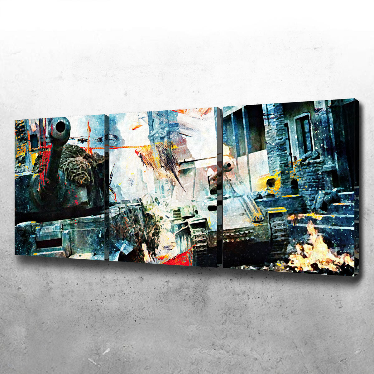 Epic Tank Battle Wall Art for Stunning Decor