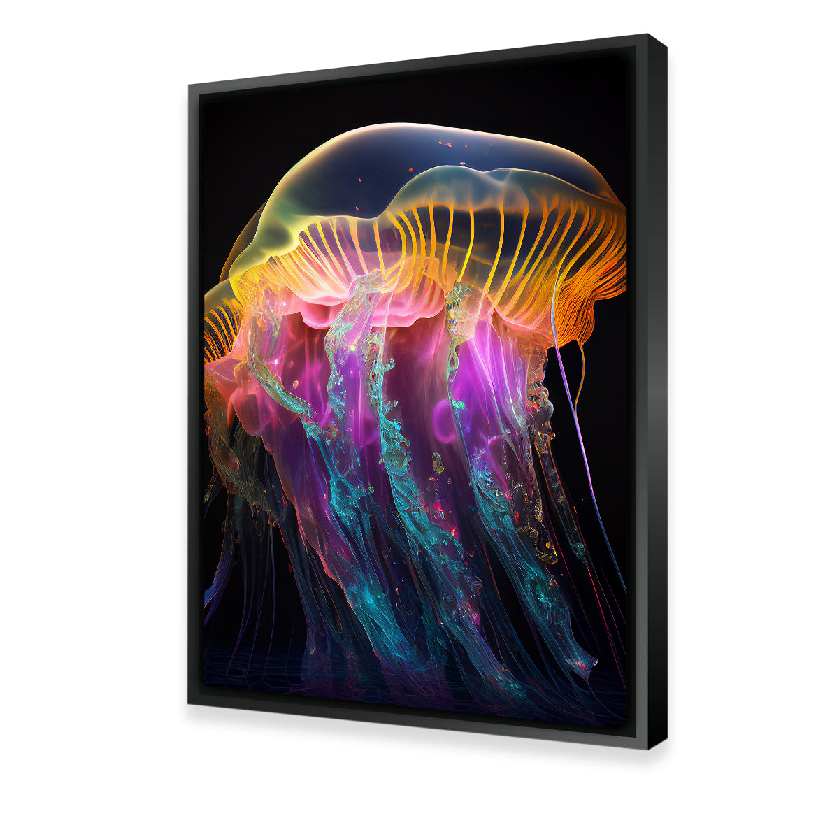 Stunning Glowing Jellyfish Wall Art by Jennifer Hotai