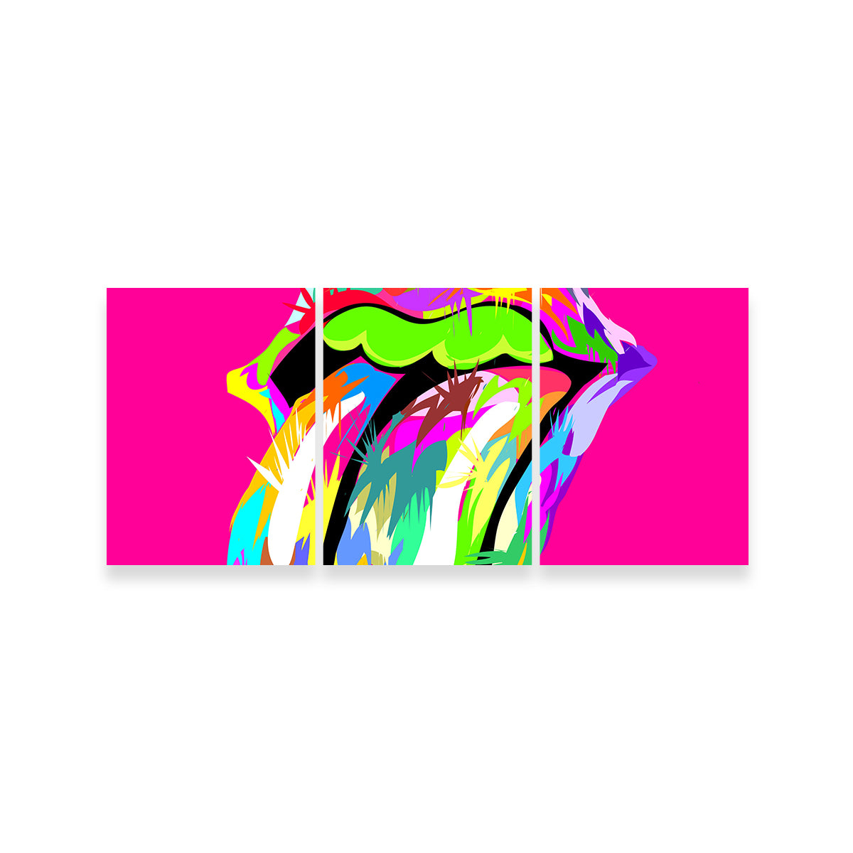 Cool Rolling Mouth Swag Wall Art for Stunning Decor