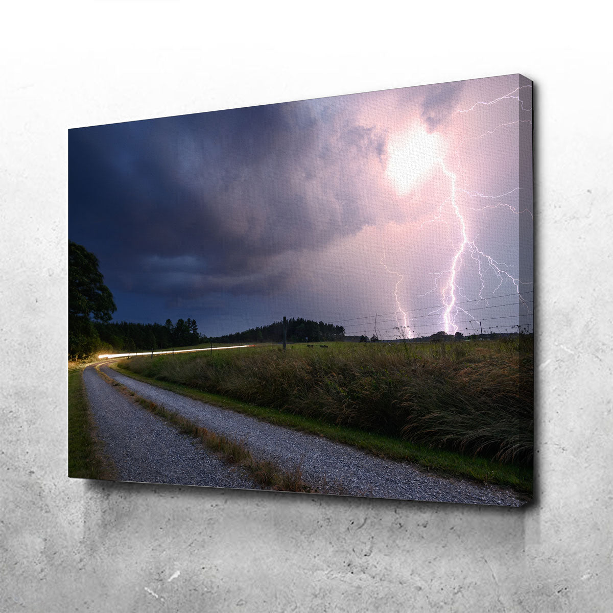 Eye-Catching Purple Strike Wall Art by Lucas Moore