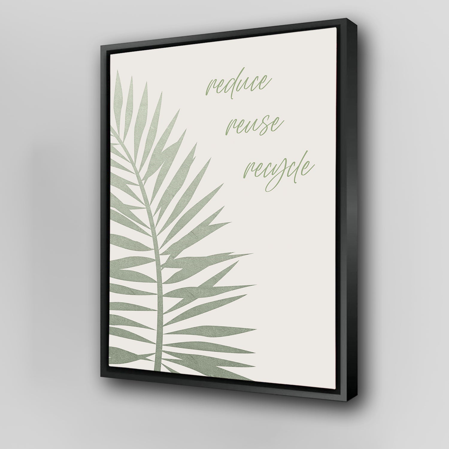 Eco-Friendly Reduce - Reuse - Recycle Wall Art by Melanie Viola