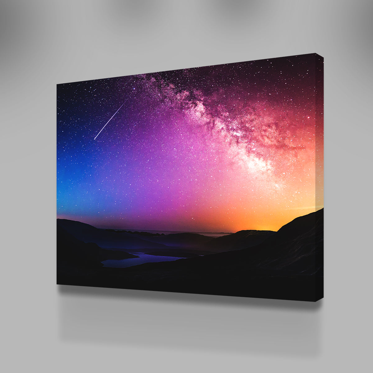Gorgeous Rainbow Night Wall Art by George Sorin