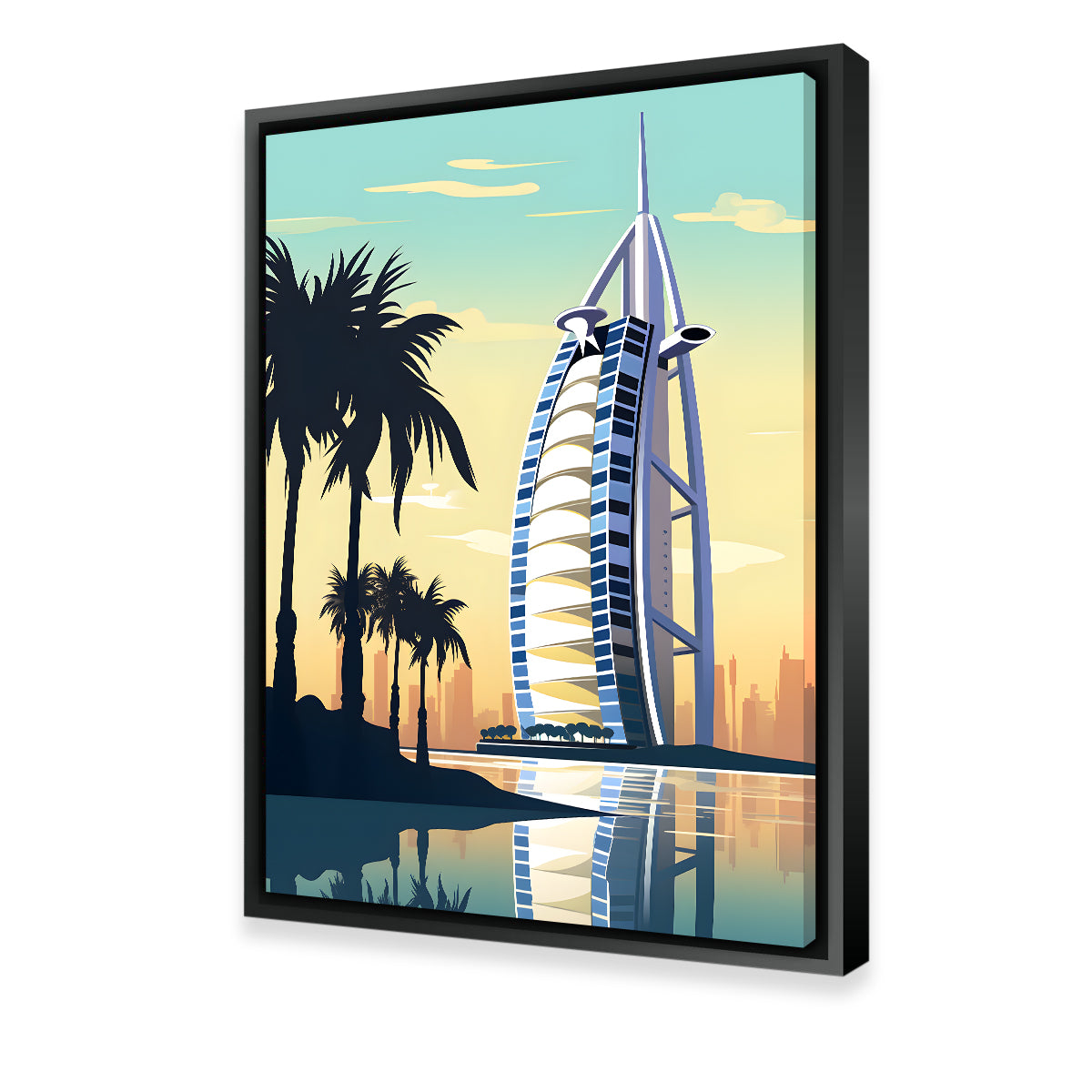Exquisite Dubai - Burj Al Arab Wall Art by Valth Graphics