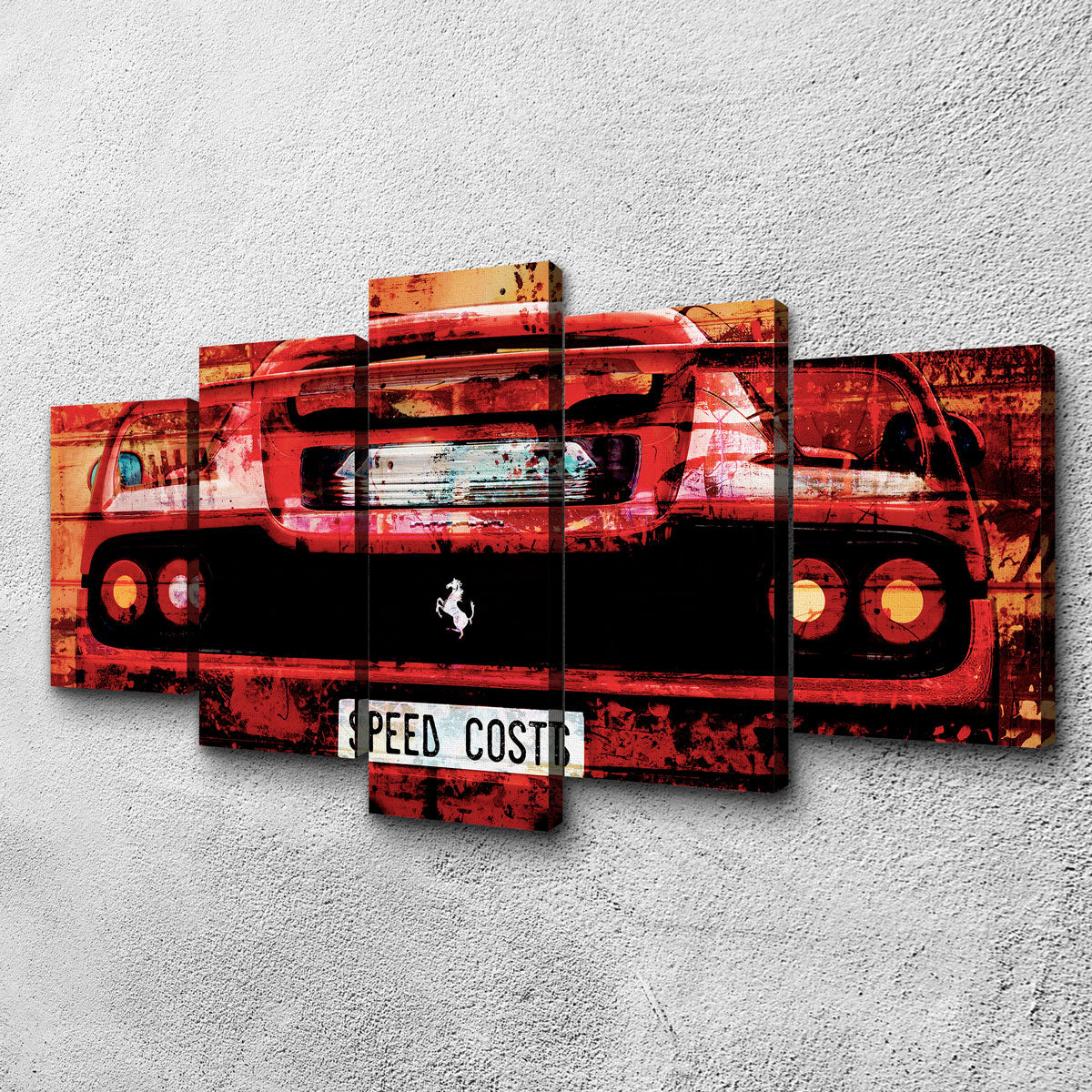 High - Quality Speed Costs Wall Art for Stunning Decor