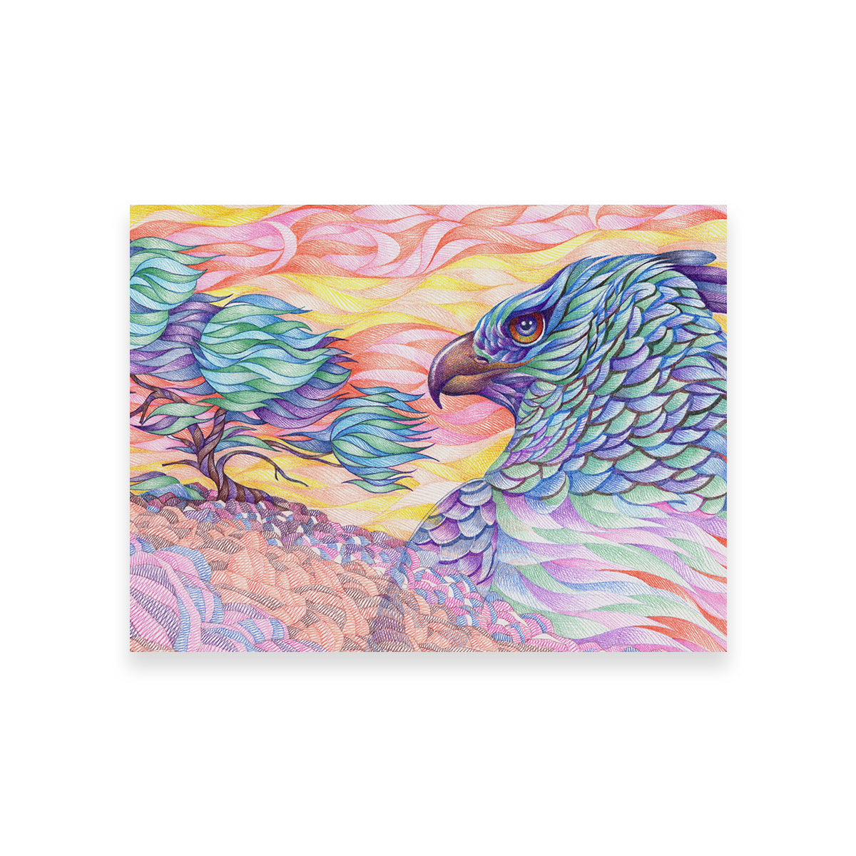 Stunning Raptor's Vigilance Wall Art for Home Decor