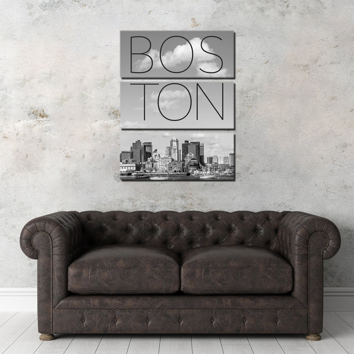 Stunning Boston Skyline North End & Financial District Wall Art by Melanie Viola