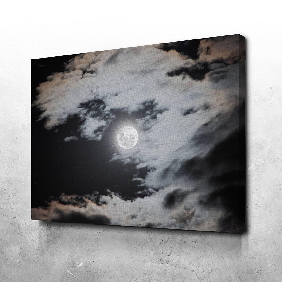 Stunning Full Moon Behind Clouds Wall Art by Sofia Leite Fonseca