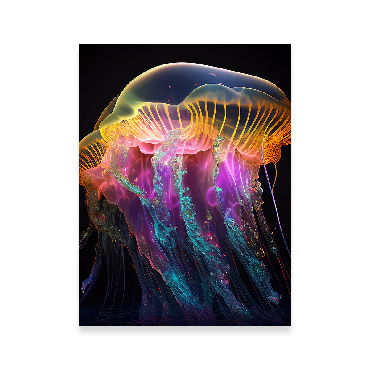 Stunning Glowing Jellyfish Wall Art by Jennifer Hotai