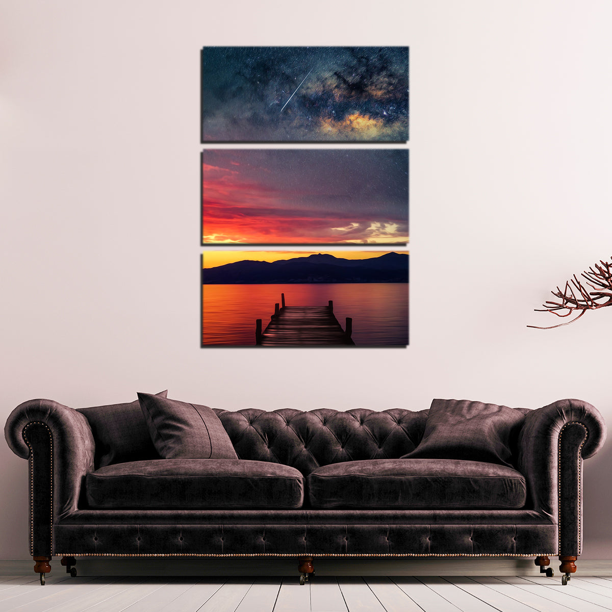 Stunning Dock to the Stars Wall Art by George Sorin