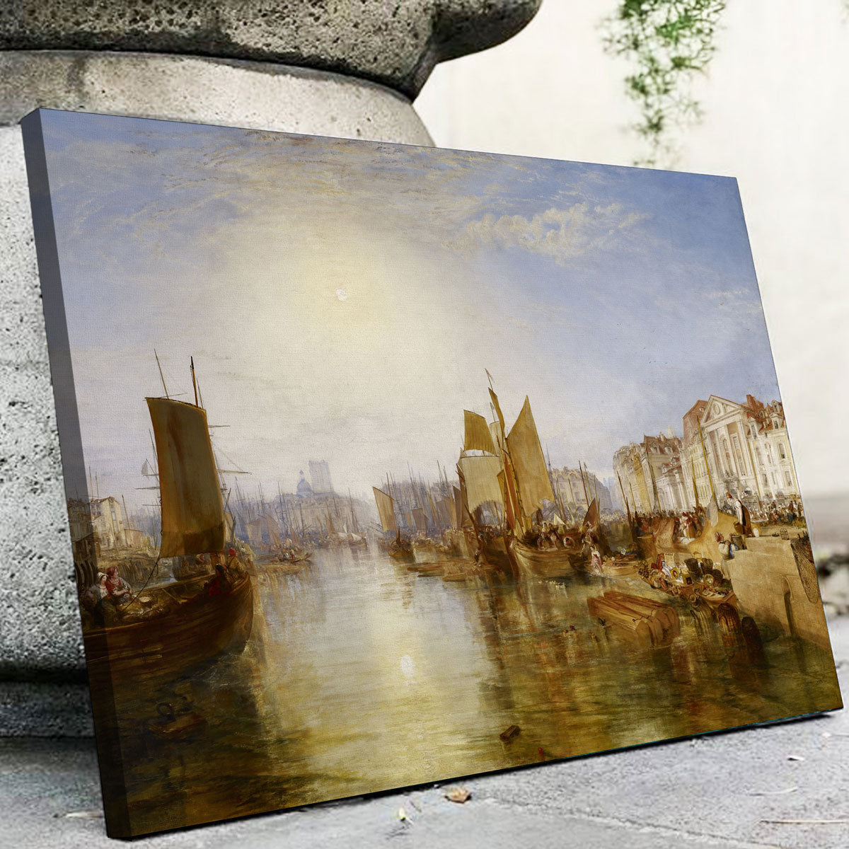 Stunning The Harbor of Dieppe Wall Art by Joseph Mallard William Turner
