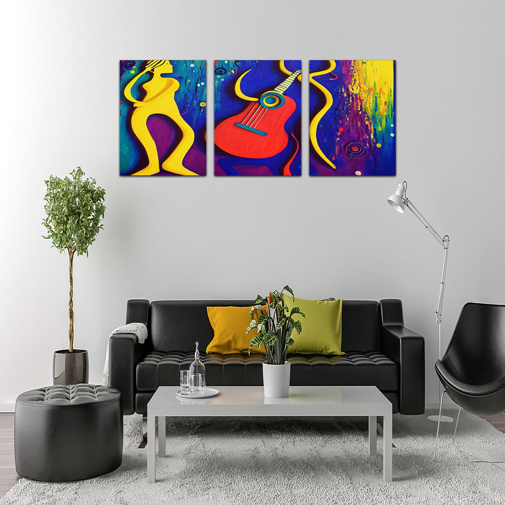 Stunning Guitar Art Wall Decor by Birch & Ink Sisters