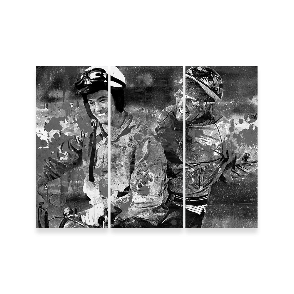 Eye - catching Dumb and Dumber Grayscale Wall Art for Stunning Decor