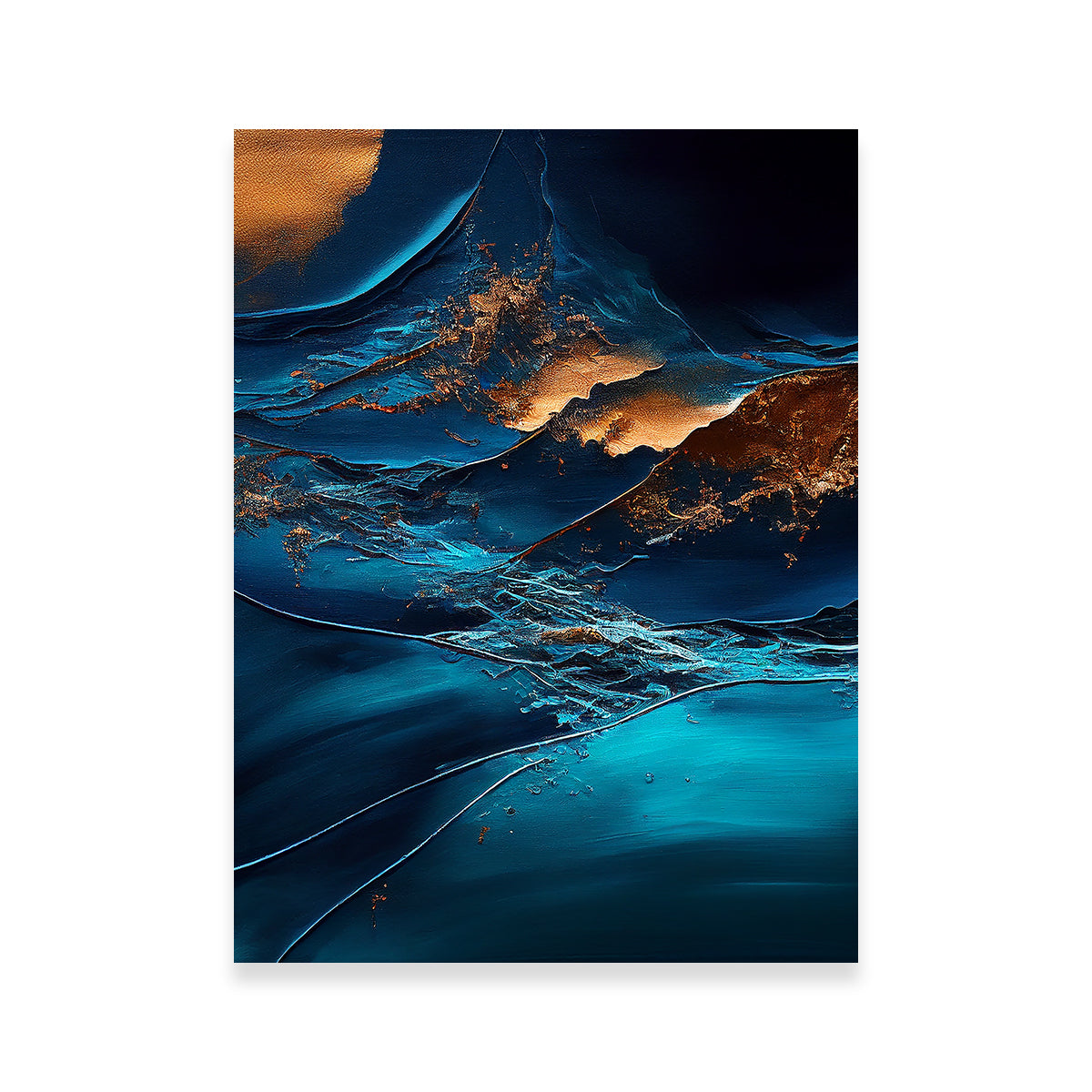 Stunning Coastal Abstract Series 2 Wall Art by Jennifer Hotai