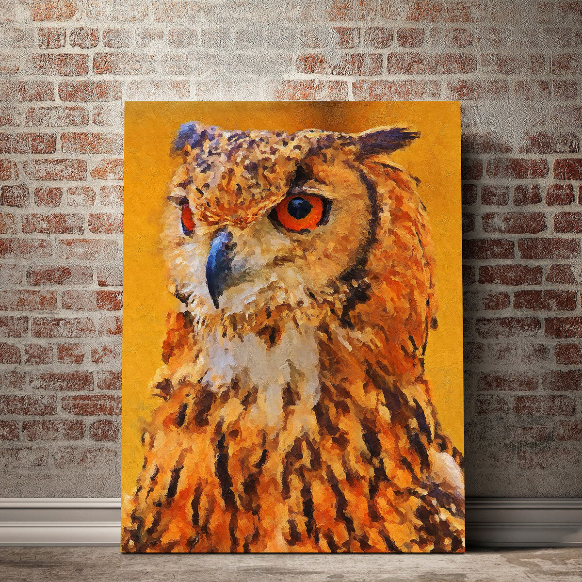 Exquisite Owl Painting Wall Art by Gab Fernando